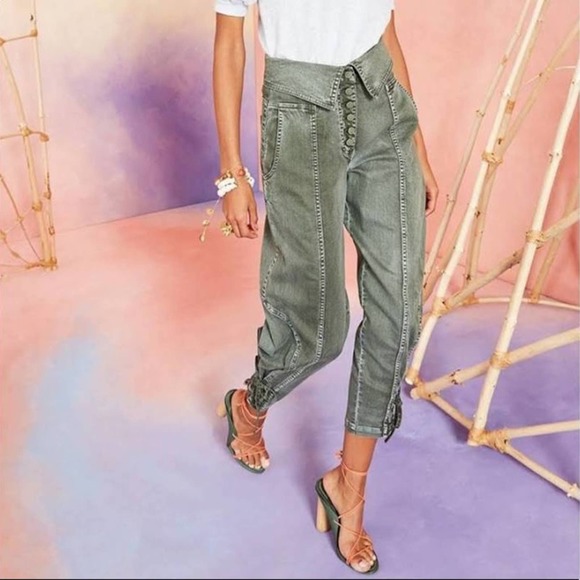 Ulla Johnson Pants - Ulla Johnson Kingston High Waist Foldover Jeans 10